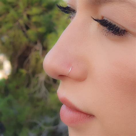 thin nose ring|More.